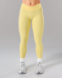 Wrap Mid Rise Legging - Canary