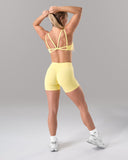 Wrap Mid Rise Short - Canary