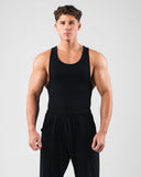 Zero Ribbed Tank 2pk - Black