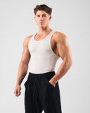 Zero Ribbed Tank 2pk - Cream