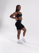 Pump Mid Rise Biker Short - Black