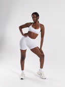 Pump High Rise Short - White