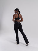Pump Mid Rise Flared Pant Long - Black