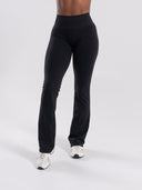 Pump Mid Rise Flared Pant Long - Black
