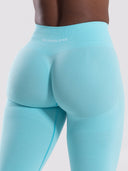 Pump High Rise Legging - Aqua Blue