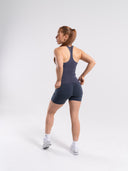 Softcurve Racer Tank Long - Dusty Navy