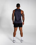 Base Cutoff in Dusty Navy – men's tank top, view 5
