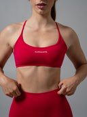 Amplify Open Back Bra - Wild Strawberry