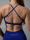 Amplify Open Back Bra - Royal Purple