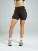 Aura Ultra-High Rise Short - Walnut