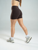 Aura Ultra-High Rise Short - Walnut
