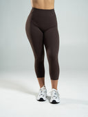 Aura Ultra-High Rise Capri - Walnut