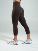 Aura Ultra-High Rise Capri - Walnut