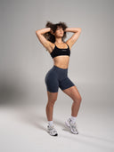 Pump Mid Rise Short - Dusty Navy