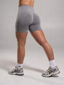Pump High Rise Short - Heather Grey