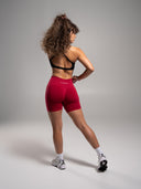 Pump Mid Rise Short - Scarlet