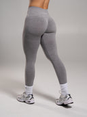Pump Mid Rise Legging - Heather Grey