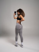 Pump Mid Rise Legging - Heather Grey