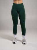 Pump Mid Rise Legging - Court Green