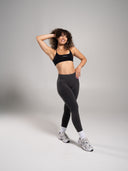 Pump Mid Rise Legging - Dark Heather Grey