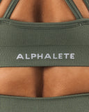 Amplify Deep V Bra - Noble Green