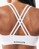 Amplify Deep V Bra - White