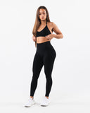 Amplify Halter Bra - Black