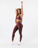 Amplify Halter Bra - Dusty Rose