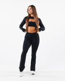 Aura Ultra-High Rise Flared Pant Tall - Black