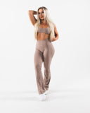 Aura Ultra-High Rise Flared Pant - Sand