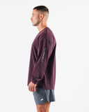 Breathe More LS Tee - Mulberry