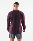 Breathe More LS Tee - Mulberry