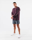 Breathe More LS Tee - Mulberry