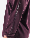 Breathe More LS Tee - Mulberry