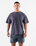 Breathe More Tee - Muted Purple
