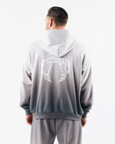 Crest Hoodie - White Ash Ombre