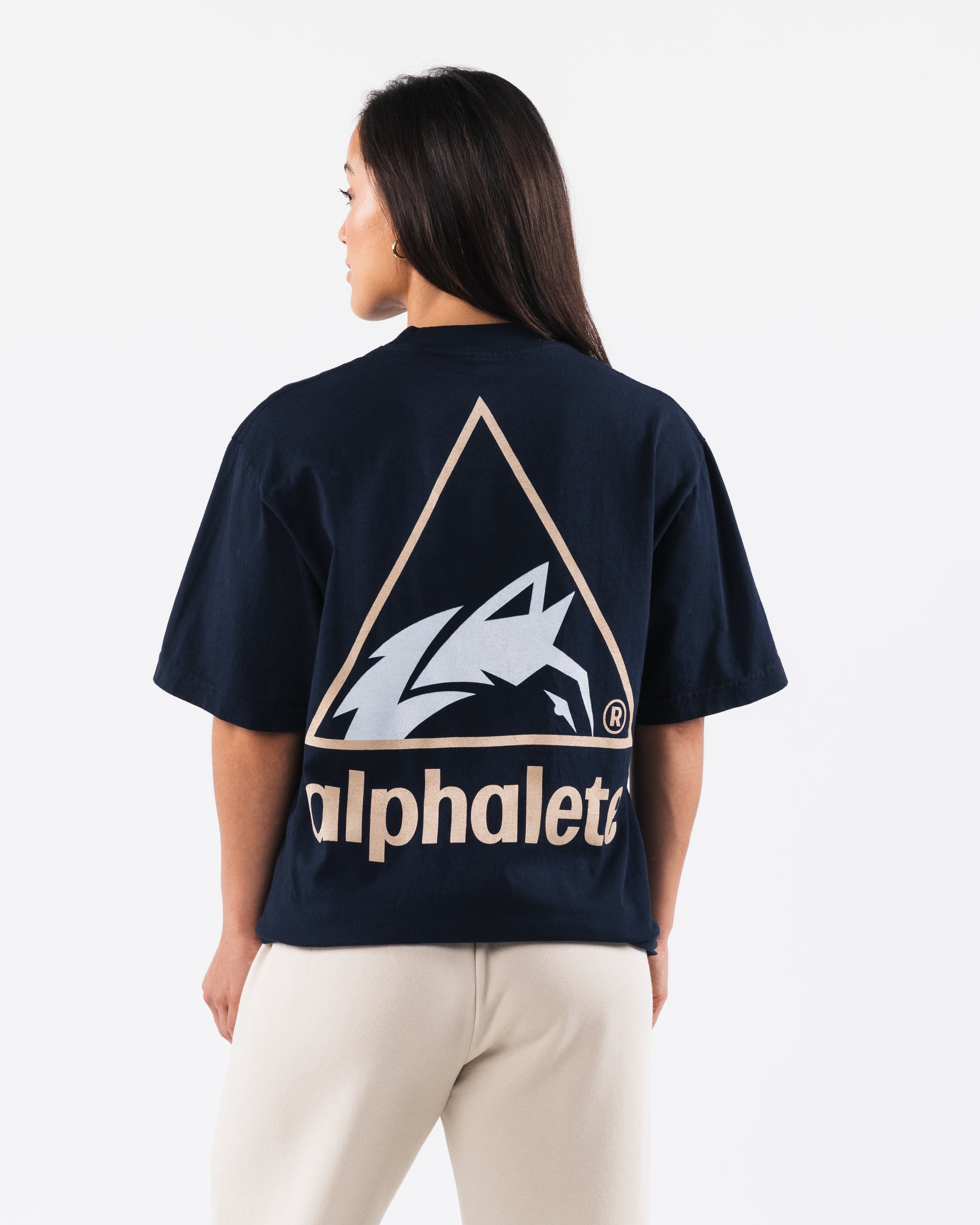 Crest Tee - Navy – Alphalete Athletics CA