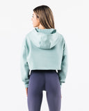 Trilogy Crop Hoodie - Celestial Blue