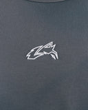 Wolf Head LS Tee - Ash Smoke Print