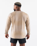 Wolf Head LS Tee - Birch Smoke Print